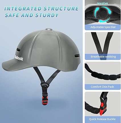 Adult Bike Helmets for Men - Women Bicycle Helmet - Certified Comfort Lightweight Adjustable Baseball Cap Style Cycling Helmet for Urban Commuter Road Biking Scooter