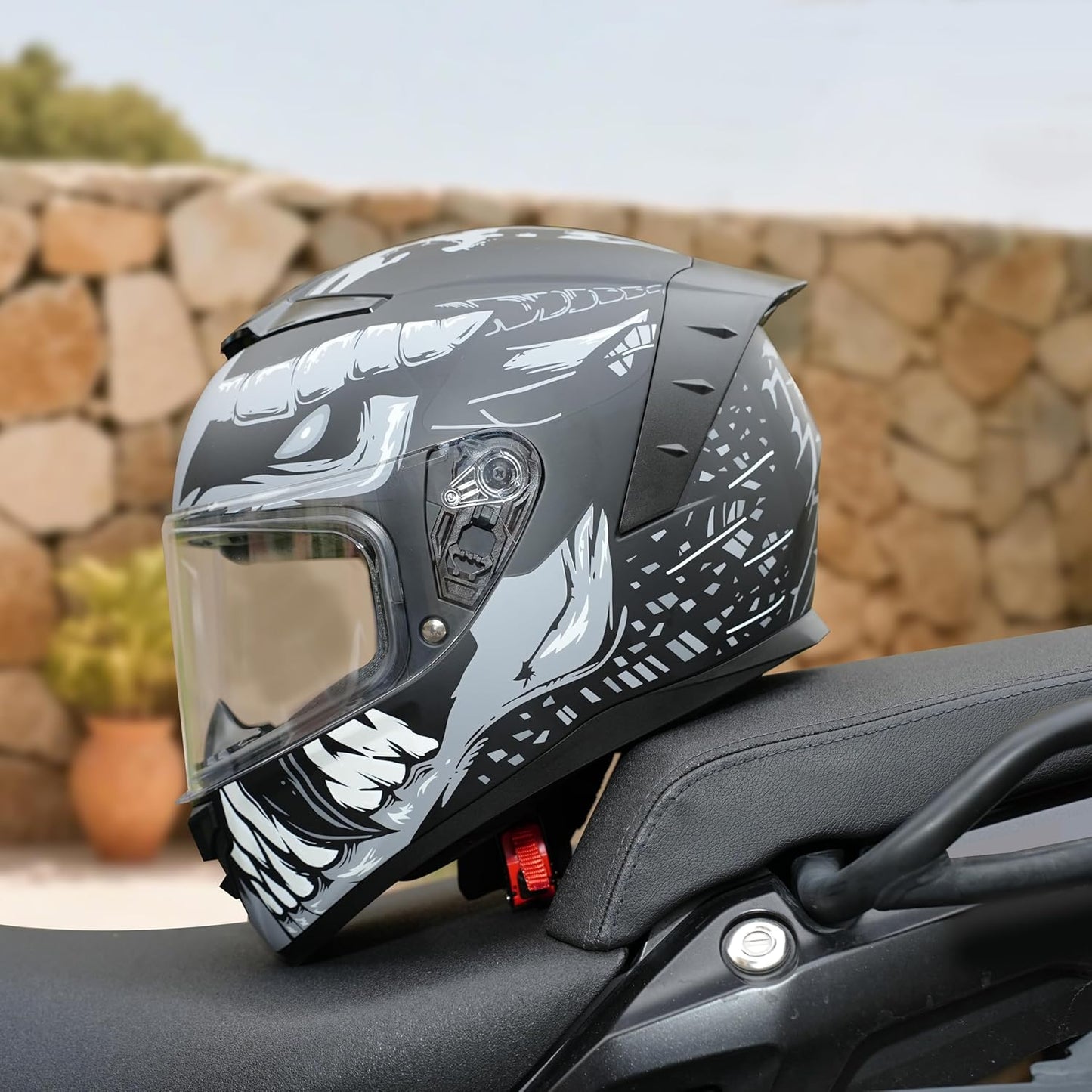 Motorcycle Helmets Full Face WS-611 Street Bike Motorbike Helmet for Adults Men Women DOT Approved