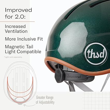 Adult Bike Helmet; The Original Low Profile Retro Commuter Cycling Helmet Safety Certified for Bicycle Skateboard Skating Roller Skates; for Men & Women