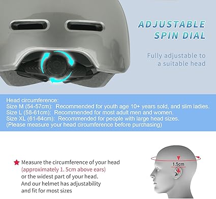 Adult Bike Helmets for Men - Women Bicycle Helmet - Certified Comfort Lightweight Adjustable Baseball Cap Style Cycling Helmet for Urban Commuter Road Biking Scooter