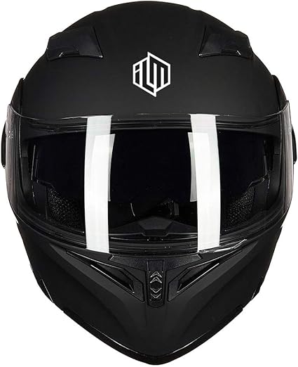 Motorcycle Dual Visor Flip up Modular Full Face Helmet DOT 6 Colors
