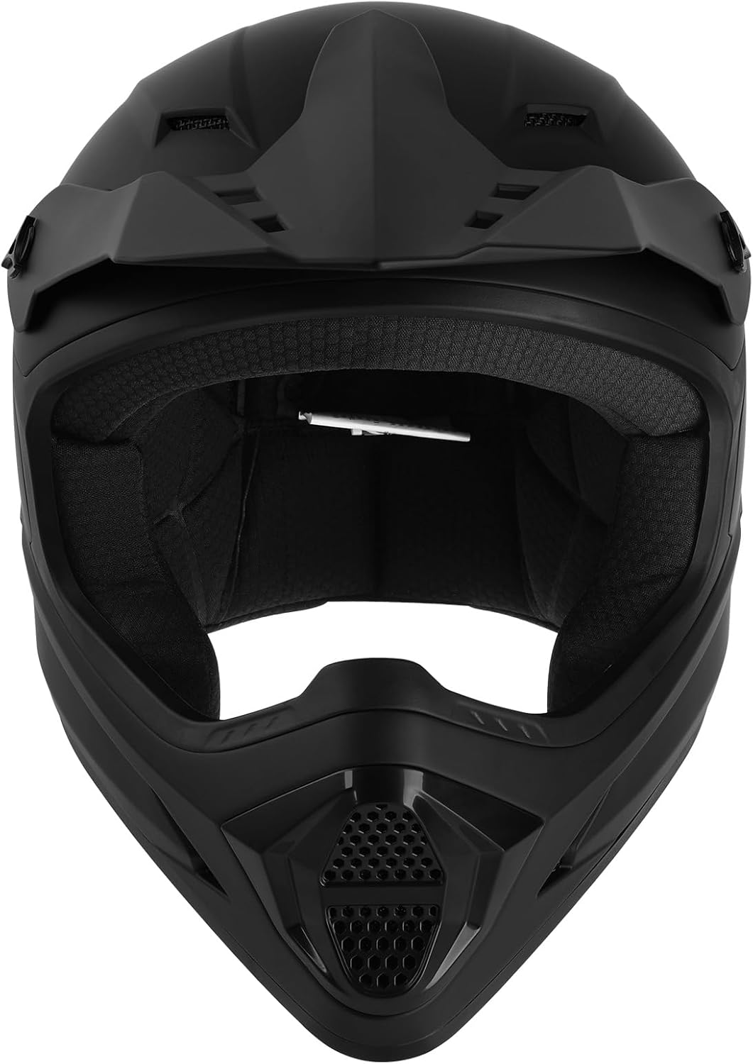 Youth Kids Motocross ATV Full Face Helmets for Offroad Street Dirt Bike Go-Kart BMX MX Matte Black X-Large
