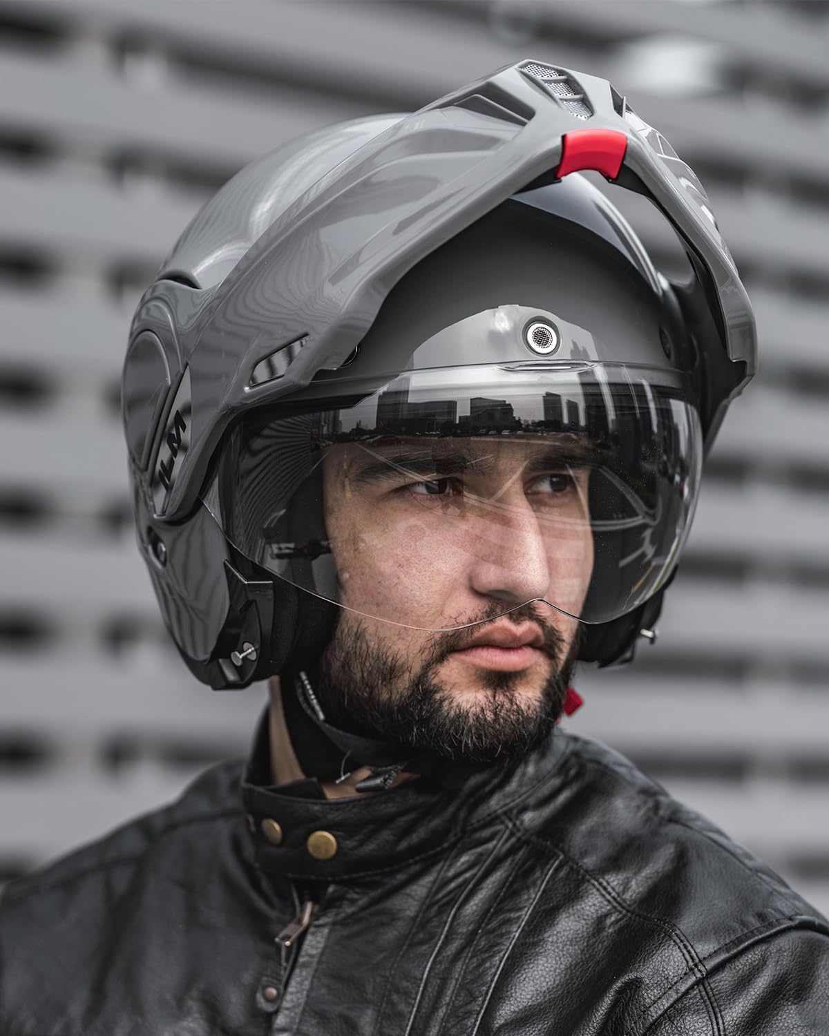 Vintage Full Face Modular Motorcycle Helmet for Adults Men ATV UTV Snowmobile with 180° Reversible Chin Guard DOT