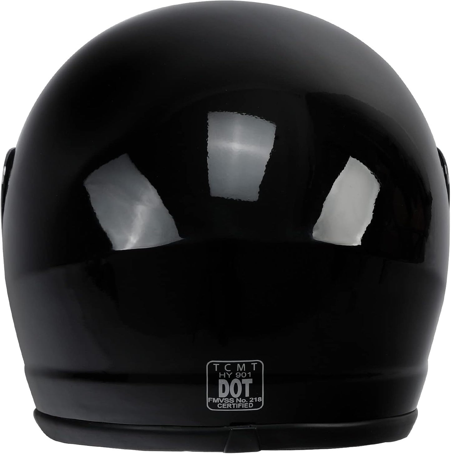 Motorcycle Motocross Flip Up DOT Full Face Helmet Visor Mirror Sun Shield Street Sport Motorcycle Adult Helmet for Women Men Gloss Black